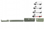 Fiat Ducato 06-14 / 14- L4 zestaw progów strona lewa 1L+2L+4L+6L 4 elementy